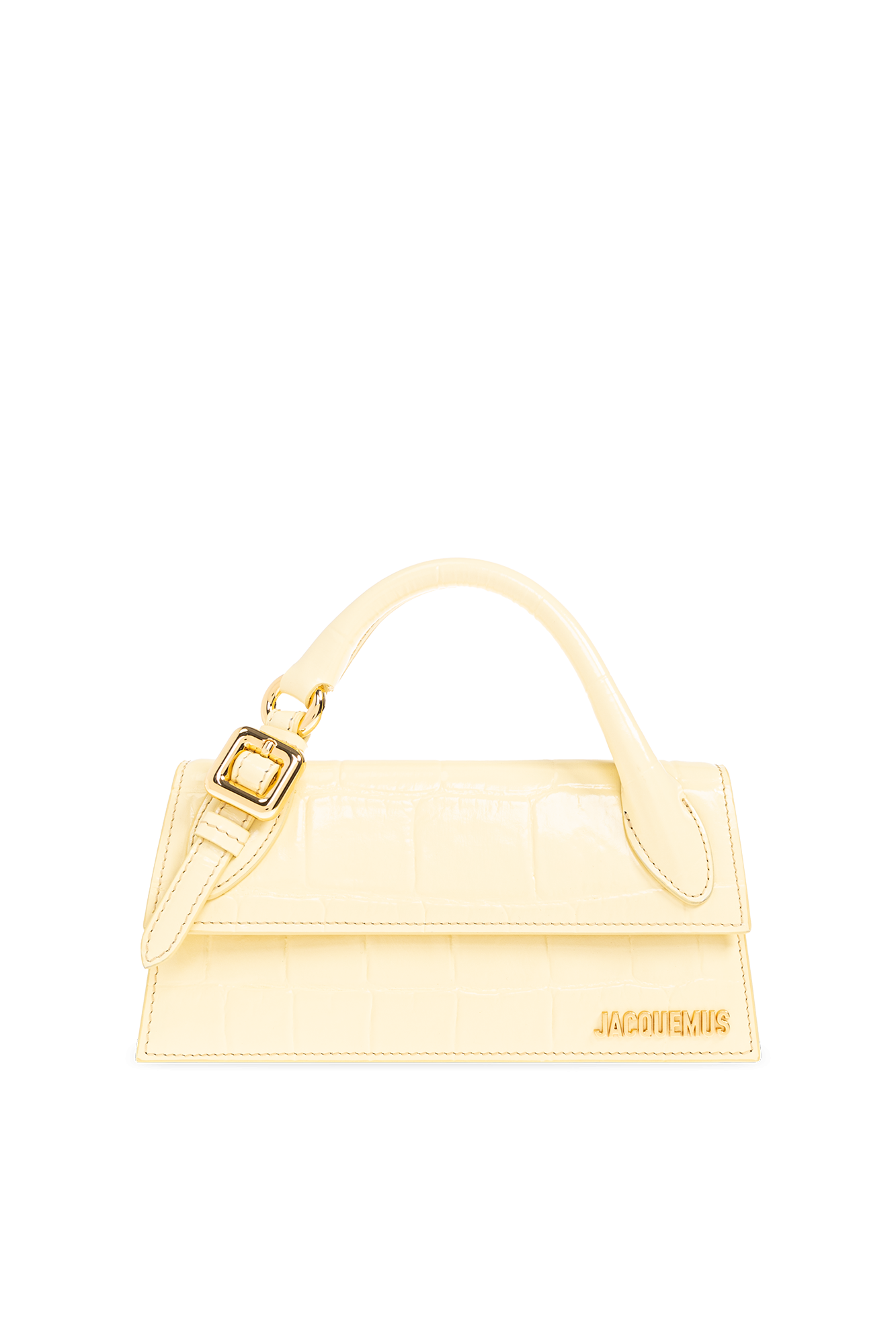 Yellow Le Chiquito Long shoulder bag Jacquemus IetpShops Morocco Biba Fold Over Chain Clutch Bag